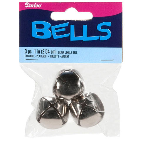 1 Inch Silver Jingle Bells 3 Pack - The Country Christmas Loft
