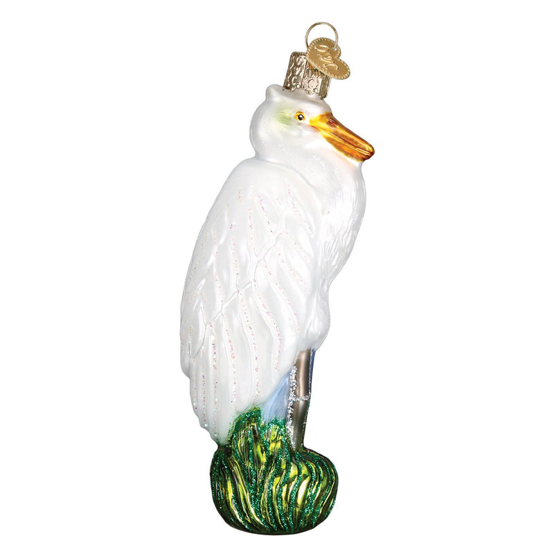 Old World Christmas Great Egret - The Country Christmas Loft