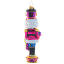 Cracking Commander Nutcracker - Glass Ornament