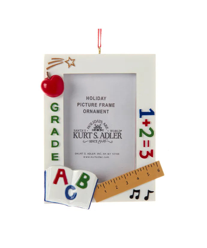 Grade School Picture Frame Ornament - The Country Christmas Loft