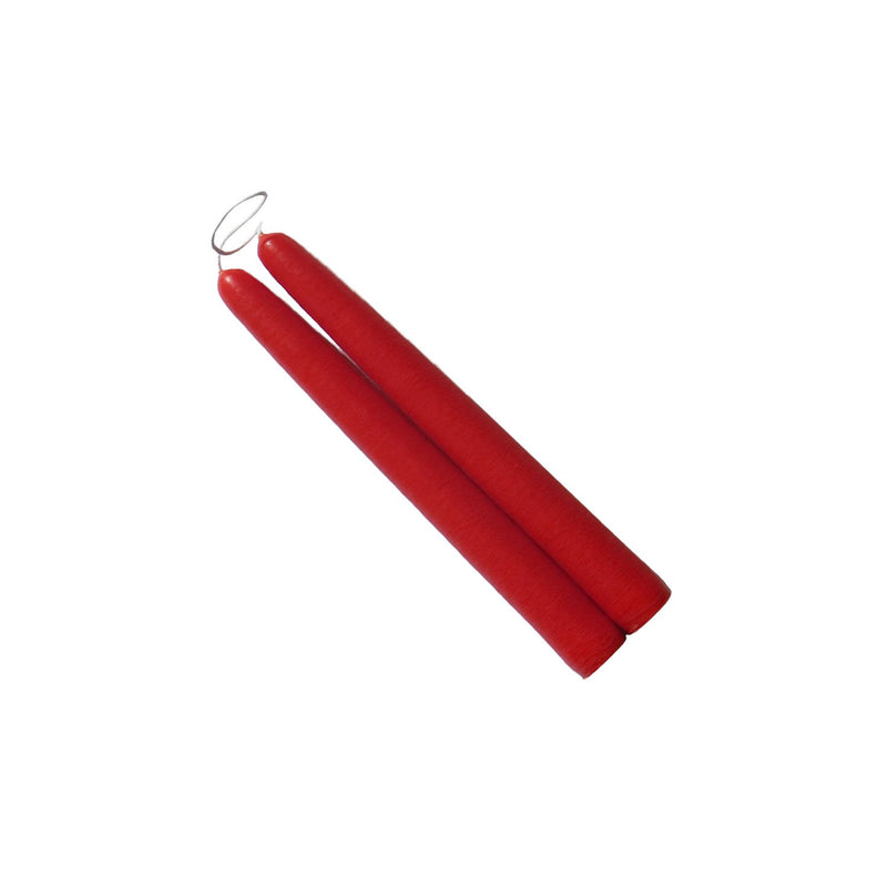 Mole Hollow Taper Pair (Sweetheart Red)  - - The Country Christmas Loft