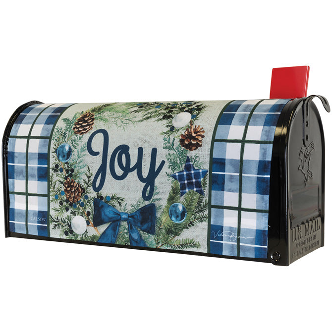 Plaid Joy Mailbox Cover