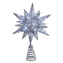 Twinkling Superbright LED Silver Starburst Treetopper