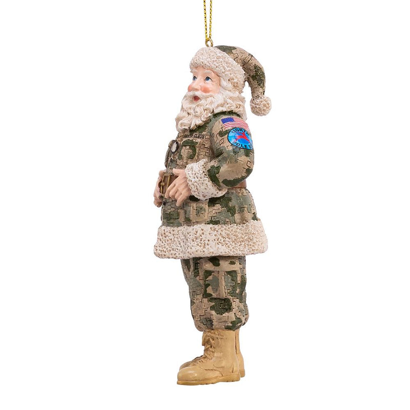 Camouflage Military Santa Ornament - The Country Christmas Loft