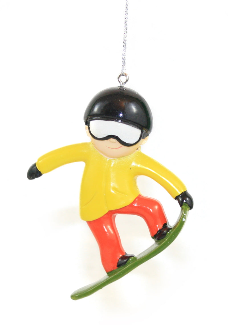 Snowboarder Resin Hanging Christmas Ornament - The Country Christmas Loft