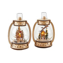 Hanging Wooden Lantern Scene - - The Country Christmas Loft
