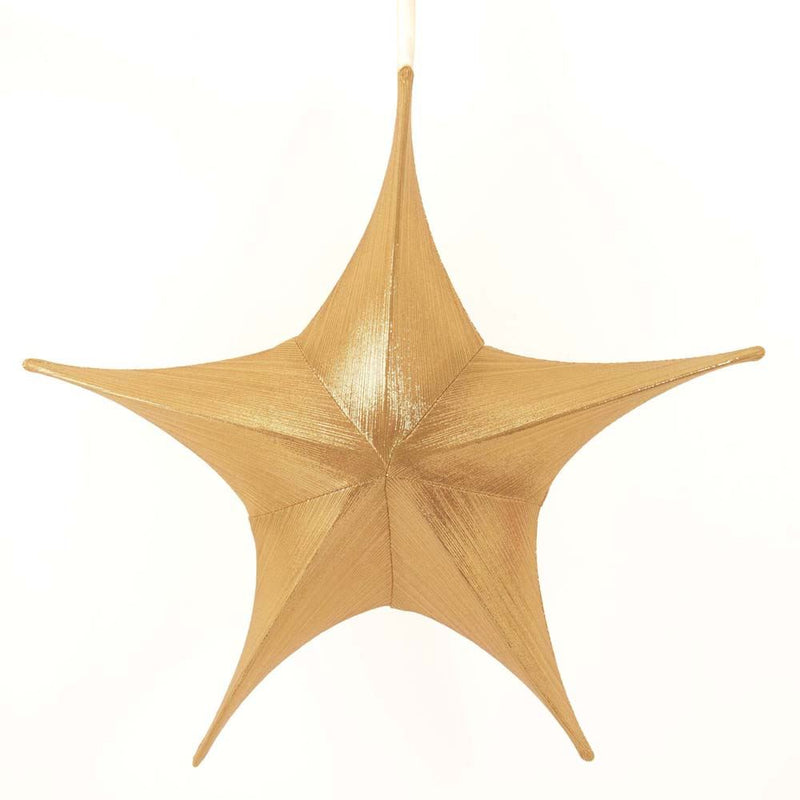 32 Inch Metalic Silk Foldable 3D Star - - The Country Christmas Loft