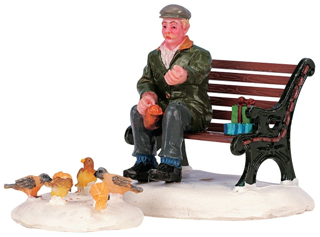 Feeding the Pigeons - 2 Piece Set - The Country Christmas Loft