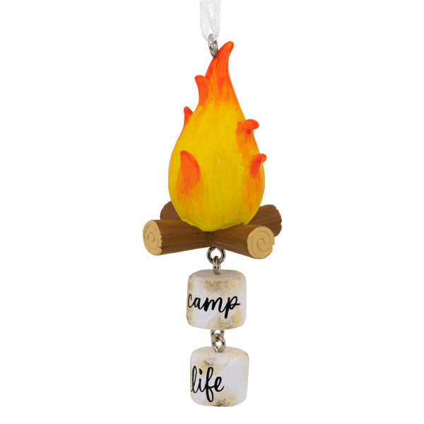 Camp Life Campfire Ornament
