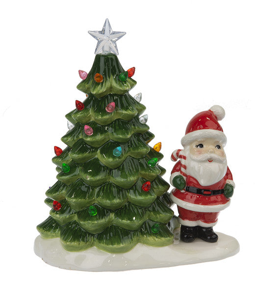 LED Light Up Tree with Santa - The Country Christmas Loft