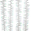 16' 480-Light Twinkle 3MM LED Color Changing Cluster Garland With Clear Wire