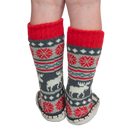 Moose Fair Isle Kids Mukluk - The Country Christmas Loft