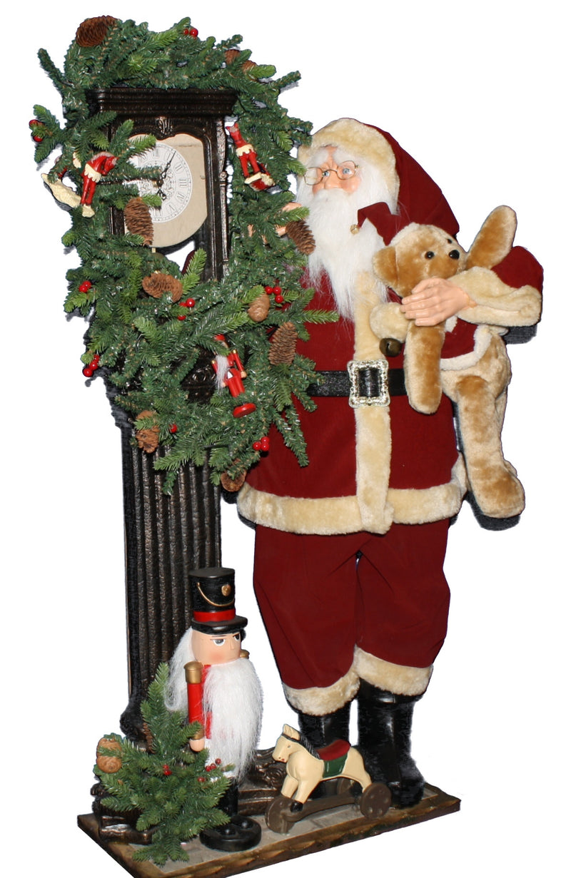 Time To Go Santa Figurine - The Country Christmas Loft