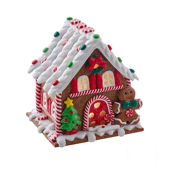 Lighted Gingerbread House - Gingerbread Man - The Country Christmas Loft