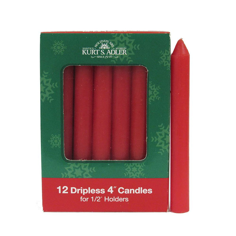 Red Candles for Angel Chime - 12-Piece Box Set - The Country Christmas Loft