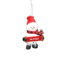 Cozy Snowman Ornament (Letters A - F) - - The Country Christmas Loft