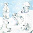 Arctic Ice Blue  - Cocktail Napkin - The Country Christmas Loft