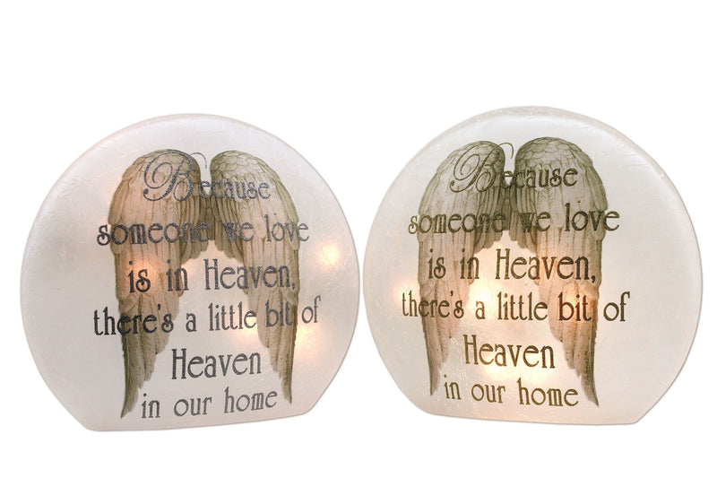 A Piece of Heaven is in our Home Lighted Round Vase - - The Country Christmas Loft