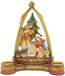 Nativity with Arch Christmas Advent Candleholder - The Country Christmas Loft