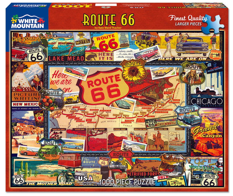 Route 66 - 1000 Piece Jigsaw Puzzle - The Country Christmas Loft