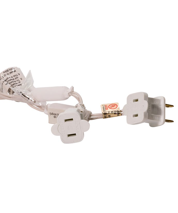 50-Light 5mm Cool White Frosted LED White Wire Light Set - The Country Christmas Loft