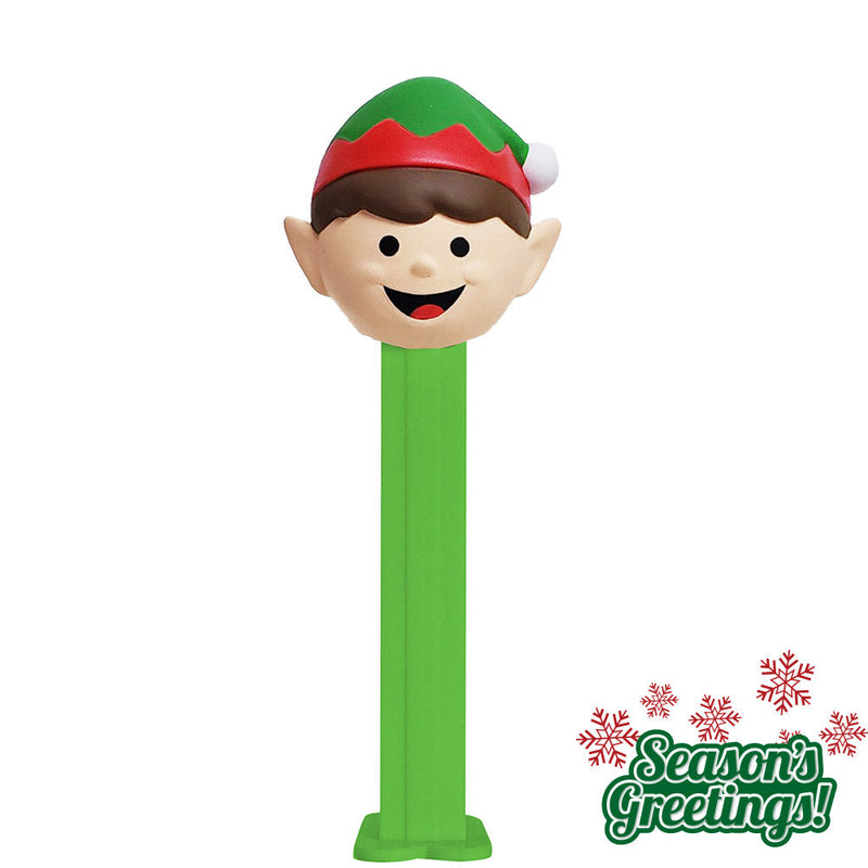 Christmas Pez Dispenser with 3 Rolls of Candy - Elf