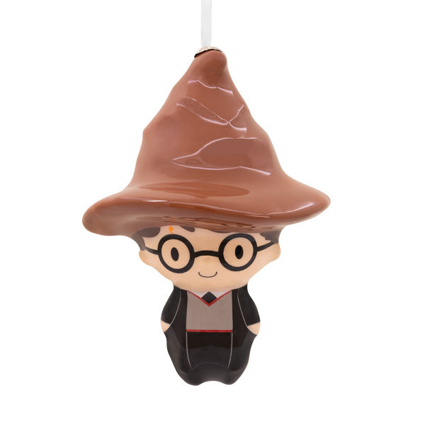 Harry Potter wearing the Sorting Hat - Ornament - The Country Christmas Loft