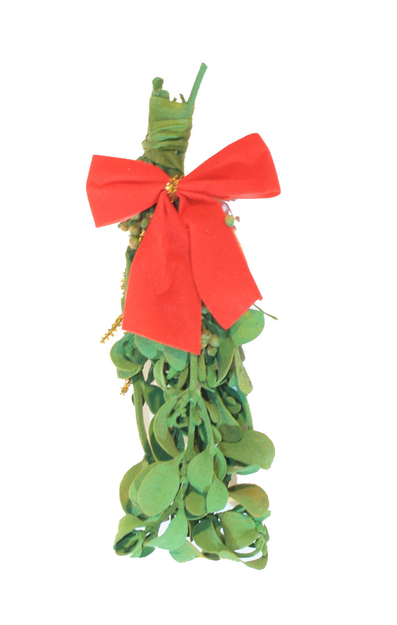 Real Mistletoe with Ribbon - The Country Christmas Loft