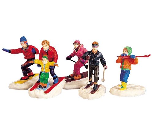Winter Fun Skiers - 5 Piece Set - The Country Christmas Loft