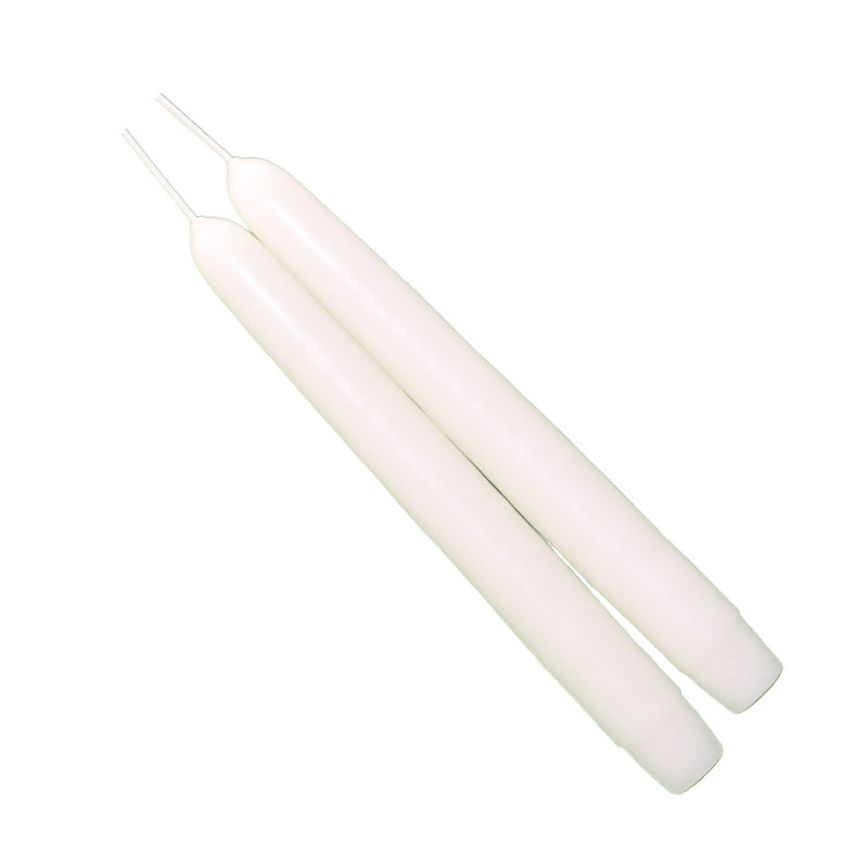 Mole Hollow Taper Pair (Shell White) - - The Country Christmas Loft