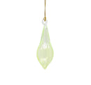 Blown Glass Teardrop Ornament - Mint - Mid Bulge