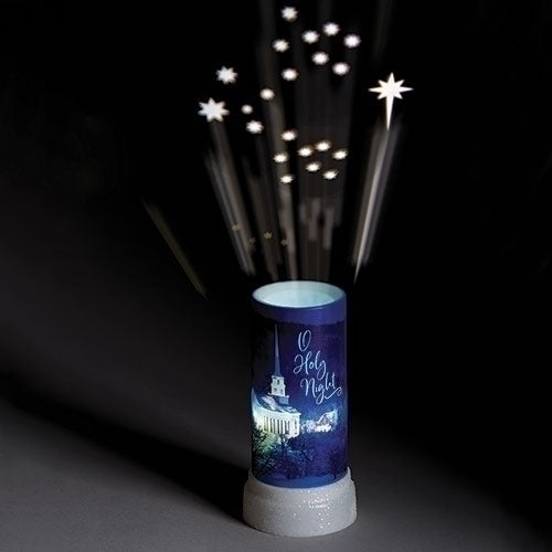 LED Projector Candle - O Holy Night - The Country Christmas Loft