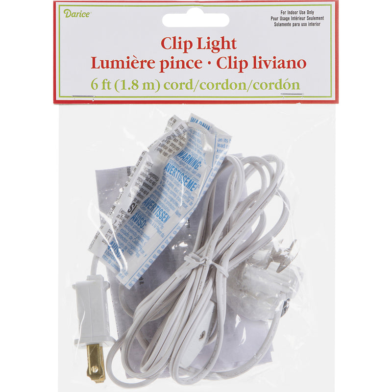 Clip Light for Village Buildings - White - The Country Christmas Loft