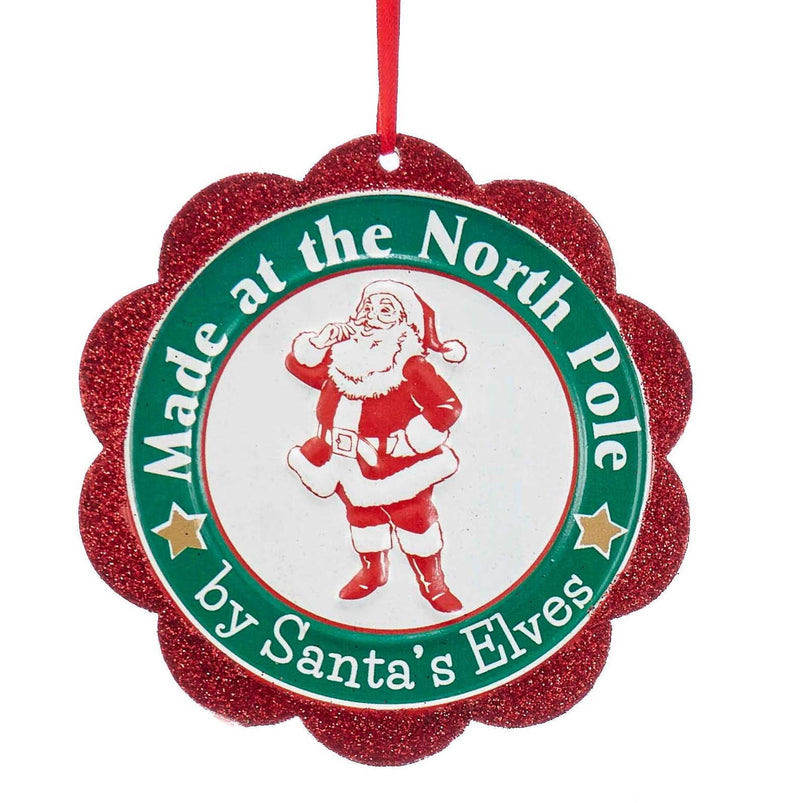 Santa Seal of Approval Ornament - Made at the North Pole - The Country Christmas Loft
