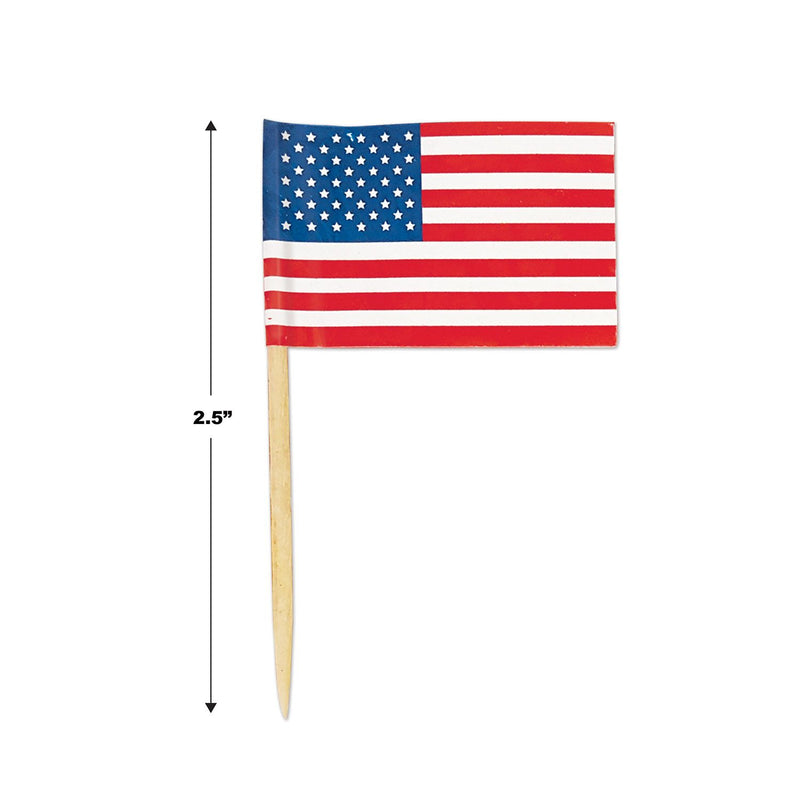 USA Flag Picks - set of 50