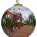 Hand Painted Glass Globe Ornament - Steamship Ticonderoga At The Shelburne Museum - The Country Christmas Loft