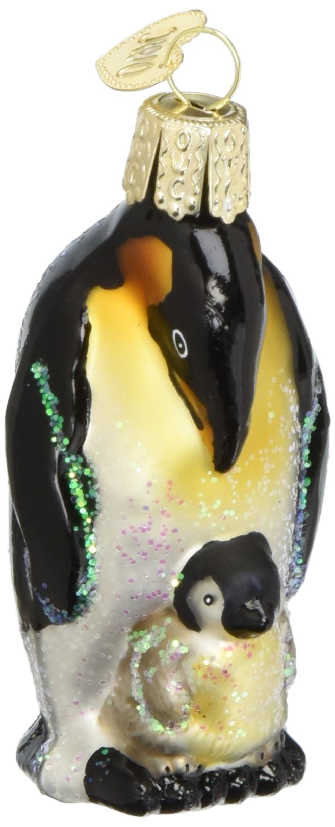 Old World Christmas Emperor Penguin W/Chick - The Country Christmas Loft
