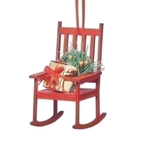 Wooden Rocking Chair Ornament