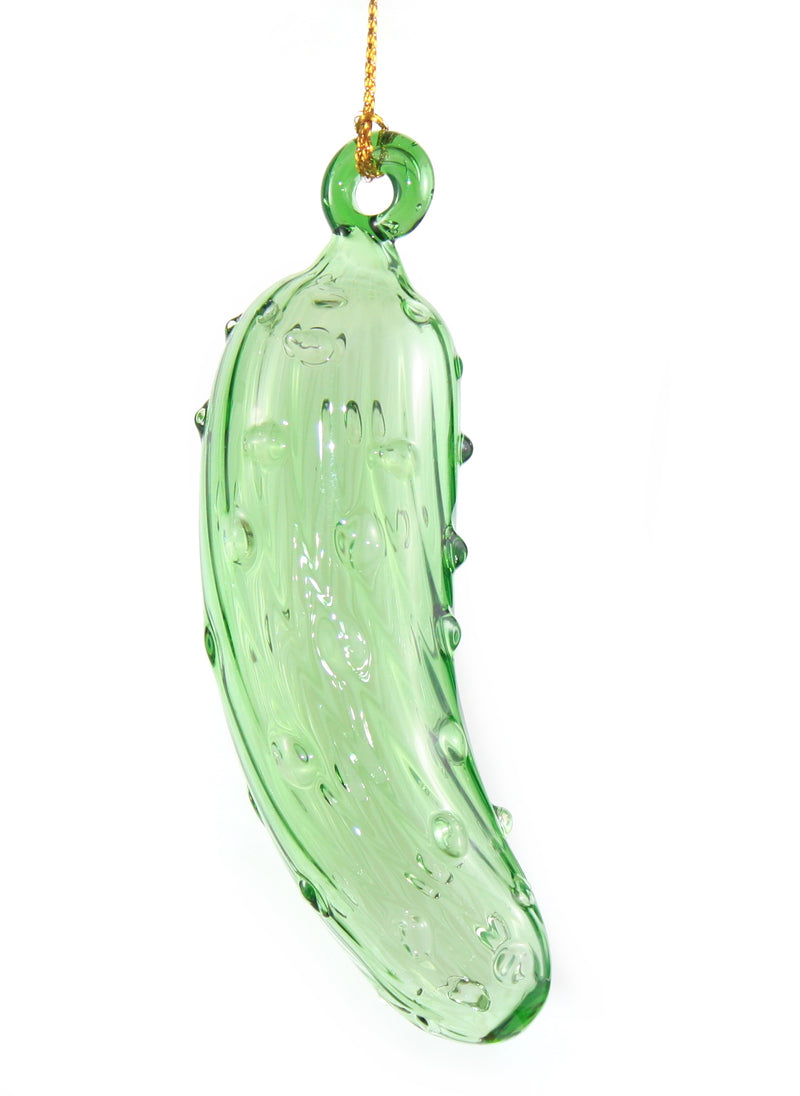 Pickle Egyptian Blown Glass Ornament