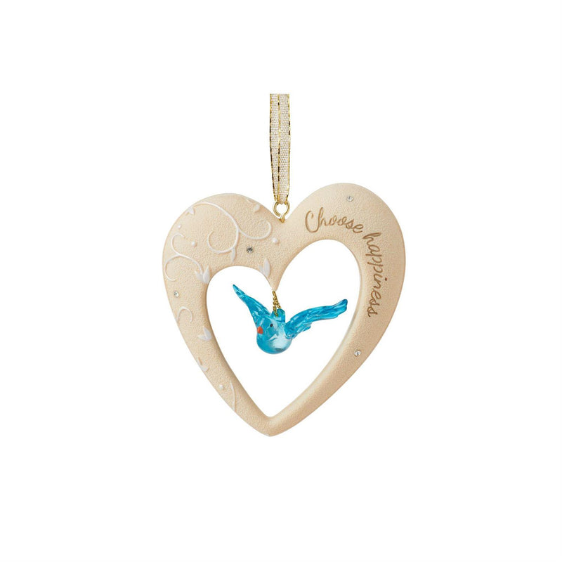 Choose Happiness Bluebird Ornament - The Country Christmas Loft