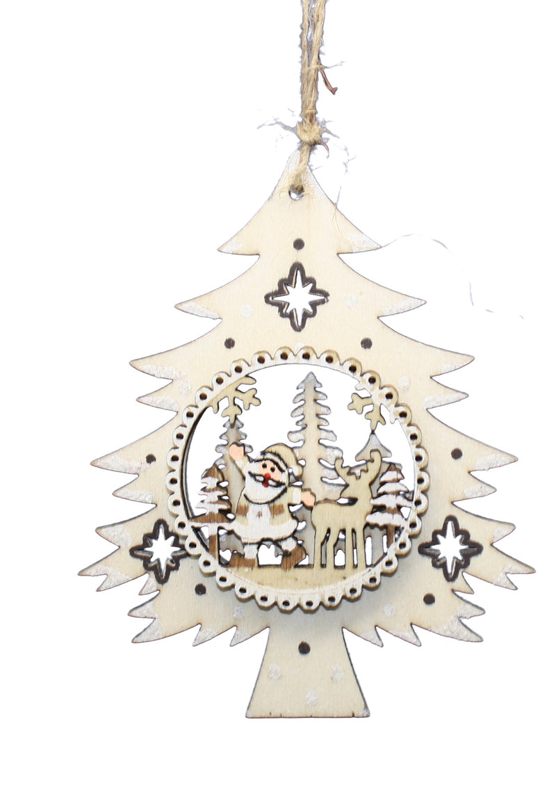 Wooden Tree Ornament - Elf - The Country Christmas Loft