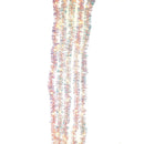 100-Light Silver Iridescent Tinsel Cascade Warm White Light Set - The Country Christmas Loft