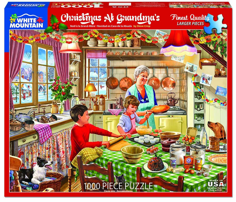 Christmas At Grandmas - 1000 Piece Jigsaw Puzzle - The Country Christmas Loft
