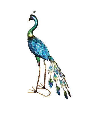 Iron Peacock  Figurine
