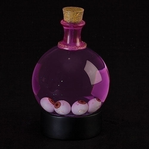 Glass Potion Glitterdome with Eyeballs - 6.5 Inches tall