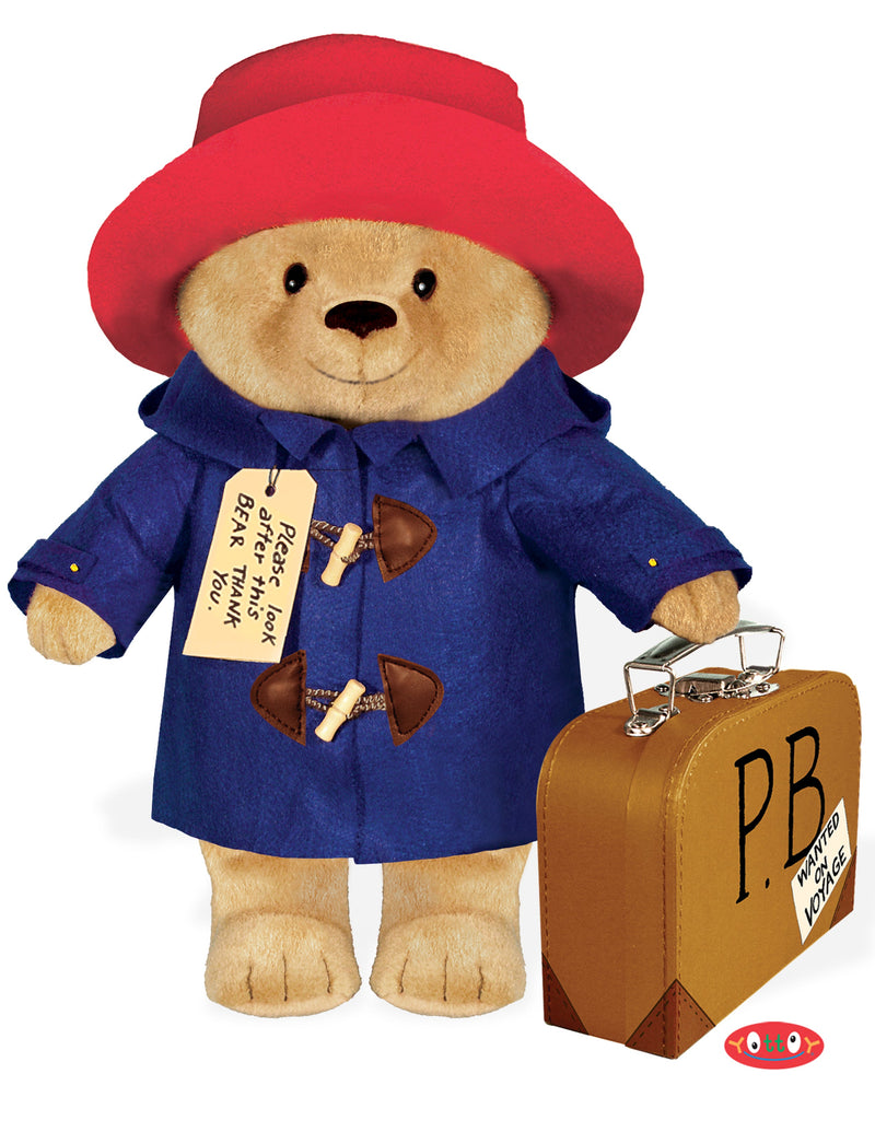 Paddington Bear  Soft Toy with Paperboard Suitcase - The Country Christmas Loft