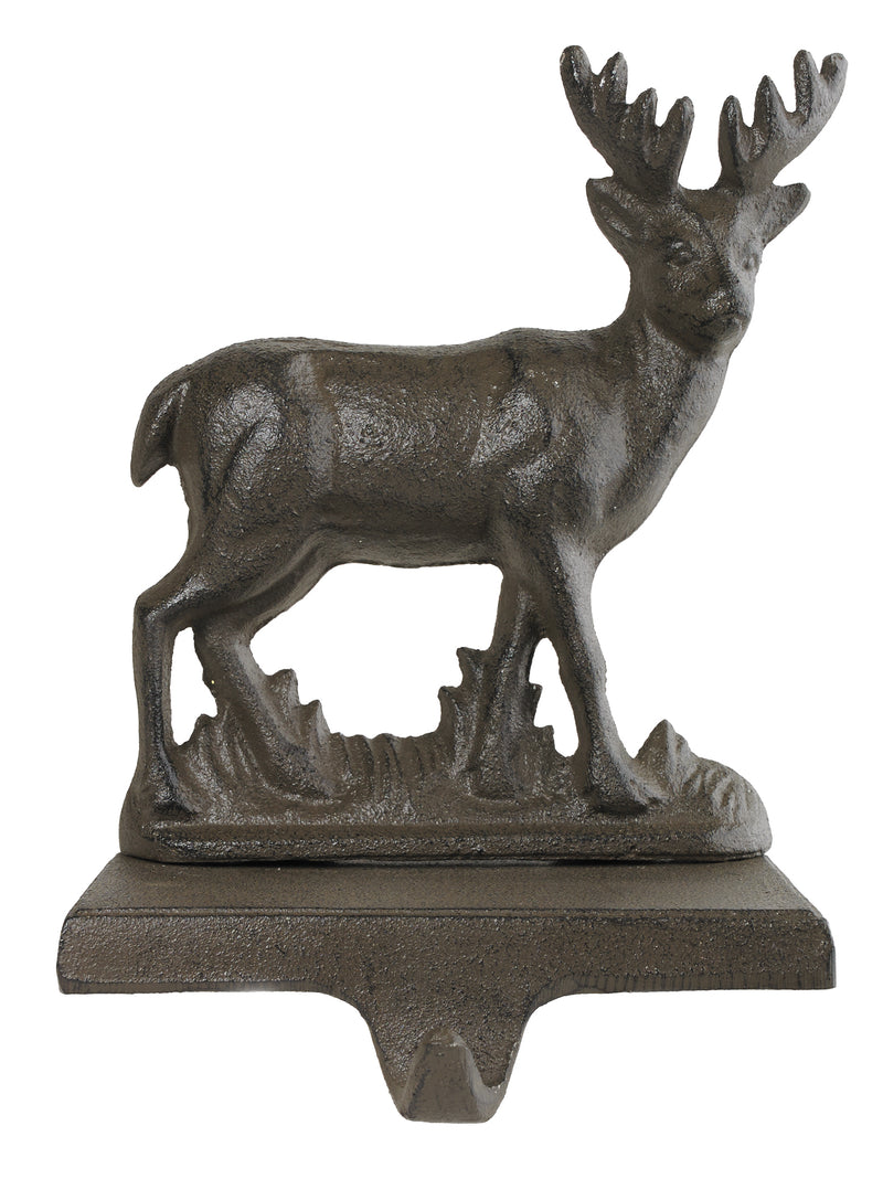 Cast Iron Stocking Holder - Reindeer Stag - The Country Christmas Loft