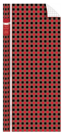 Holiday Plaid Foil Roll Wrap - 30" x 120" - Burgundy - The Country Christmas Loft