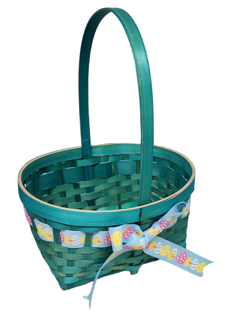 Easter Oval Bamboo Baskets - Medium