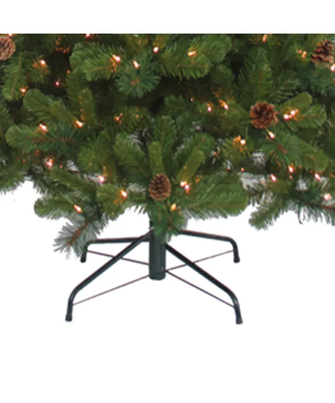 7.5 Foot Pre-Lit Burlington Spruce Tree - Clear - The Country Christmas Loft